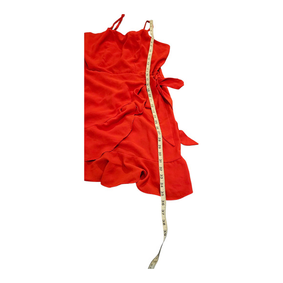 Large Red Sleeveless Mini Dress - Picture 6 of 6